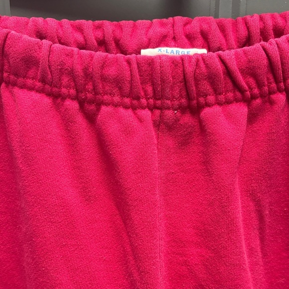 Champion Women Pink Track sweatpants full length +elastic waistband ribbed cuffs - Picture 10 of 11